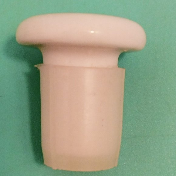 White Ceramic Cruet Vinegar Oil Vintage Pottery China Pourer Stopper Xcell - Picture 6 of 16